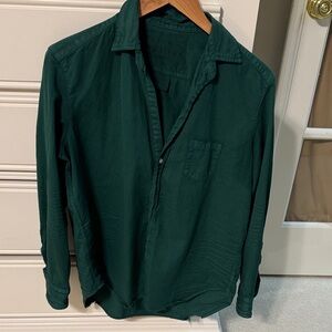 Frank & Eileen Eileen Famous Denim Shirt in Emerald Green